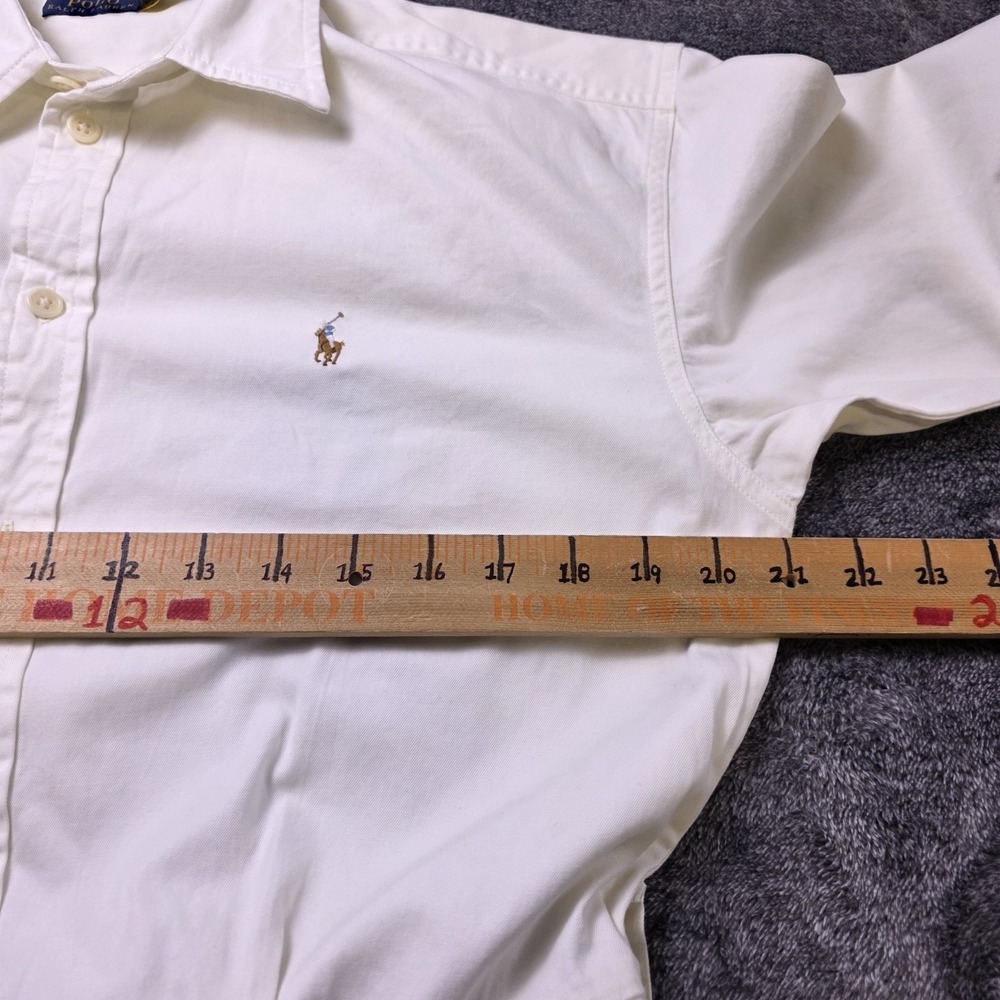 Polo Ralph Lauren Belted Shirt Dress Size 12 Fit Flare Pony Logo Long Sleeve - Picture 6 of 9